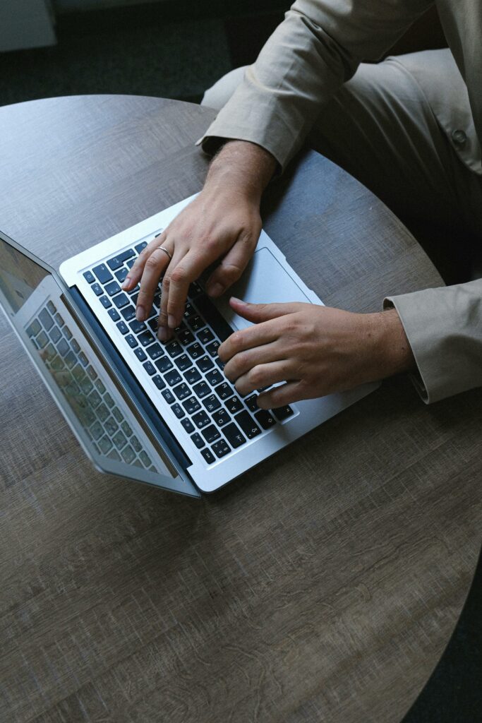 Person with Computer